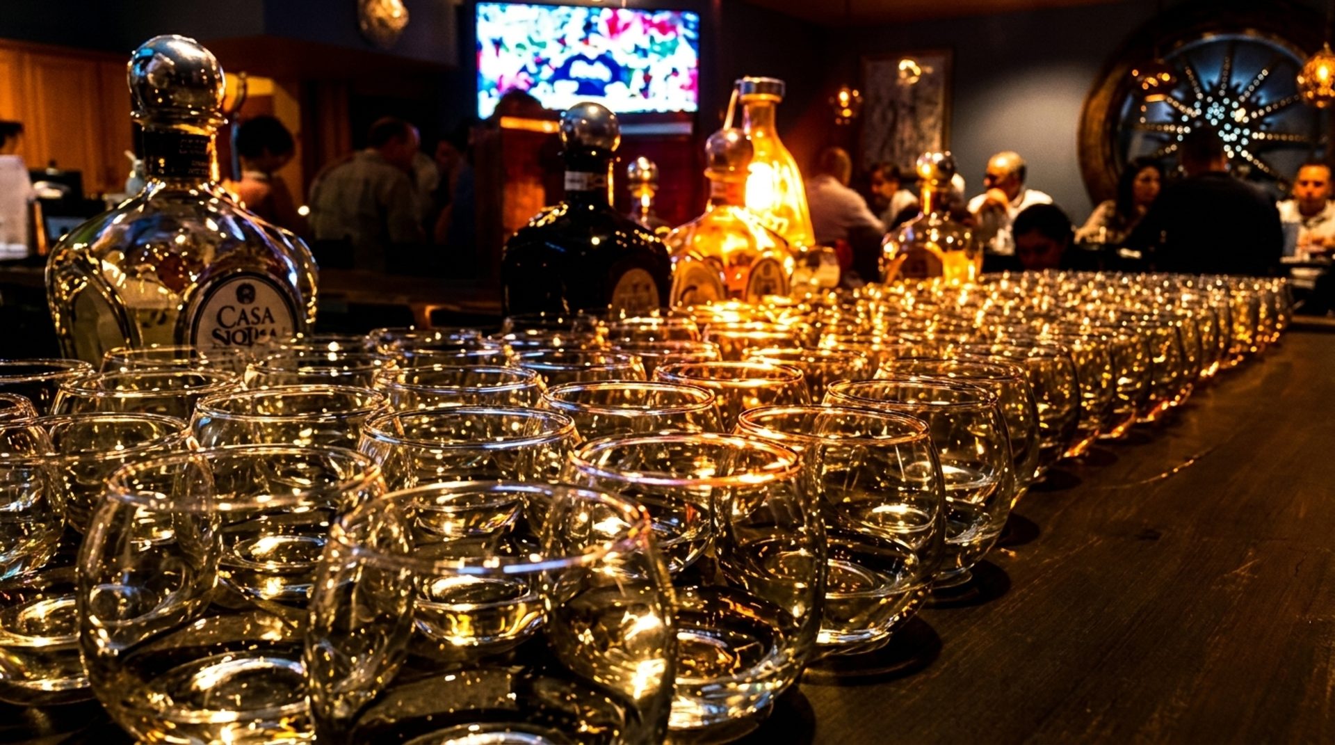 Four courses, five spirits