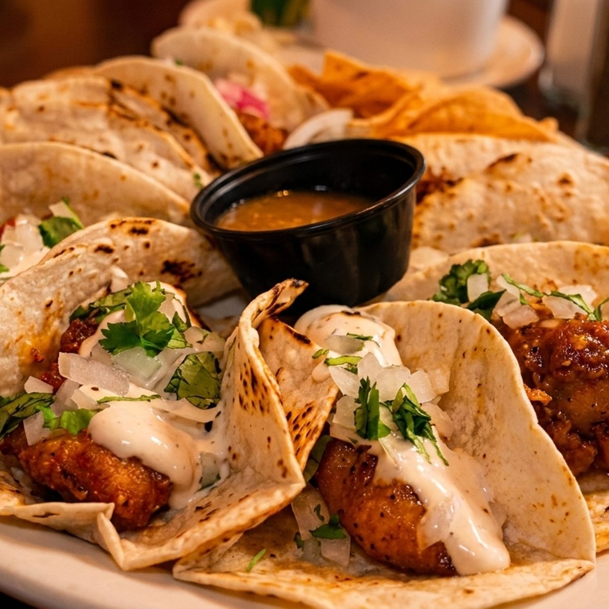 14 tacos, all made from scratch