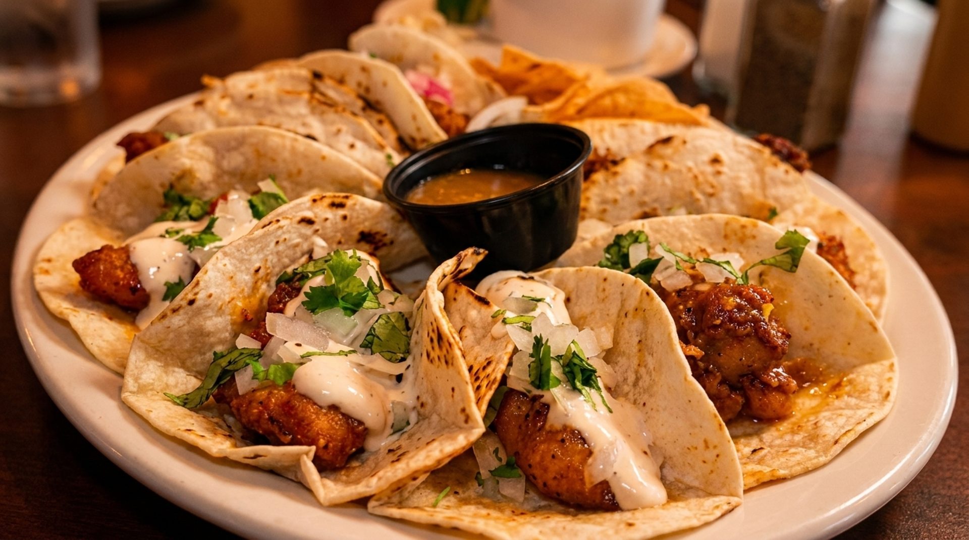 14 tacos, all made from scratch